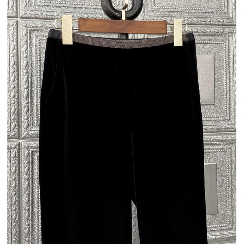 Damen Bequeme und elegante Samt-Hosen Drune
