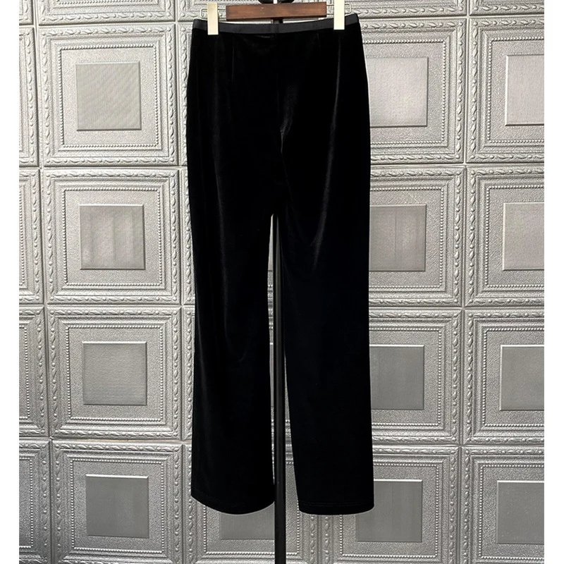 Damen Bequeme und elegante Samt-Hosen Drune
