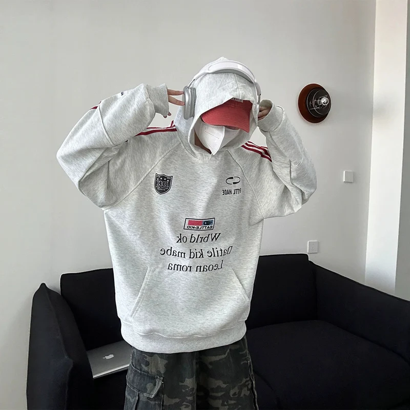 Unisex Urbaner Kapuzenpullover mit kreativen Grafiken Drune