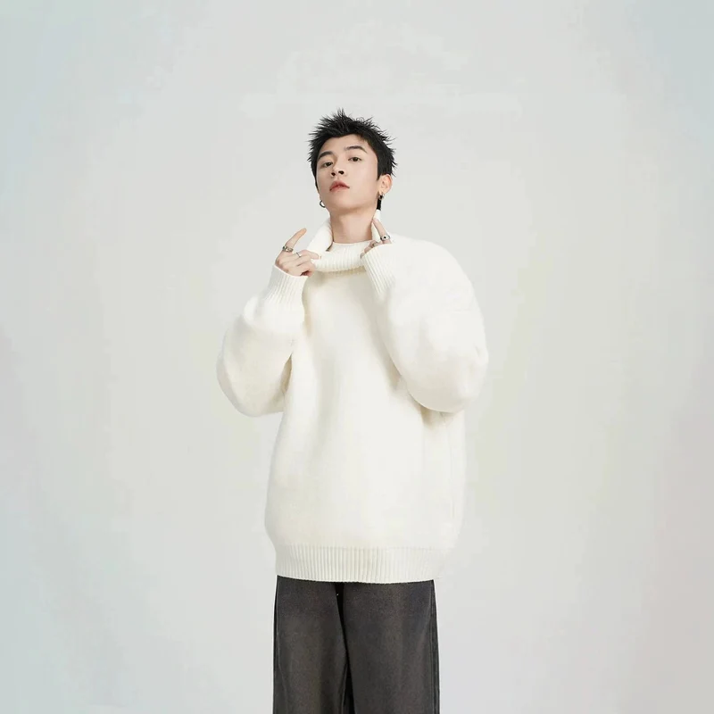 Unisex Oversized Rollkragenpullover Drune