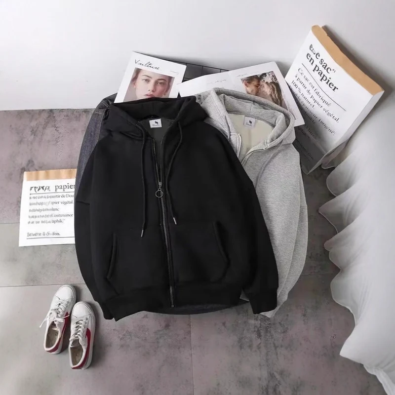 Unisex Kapuzenjacke mit Reißverschluss Drune
