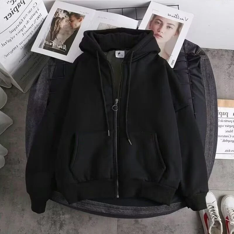 Unisex Kapuzenjacke mit Reißverschluss Drune