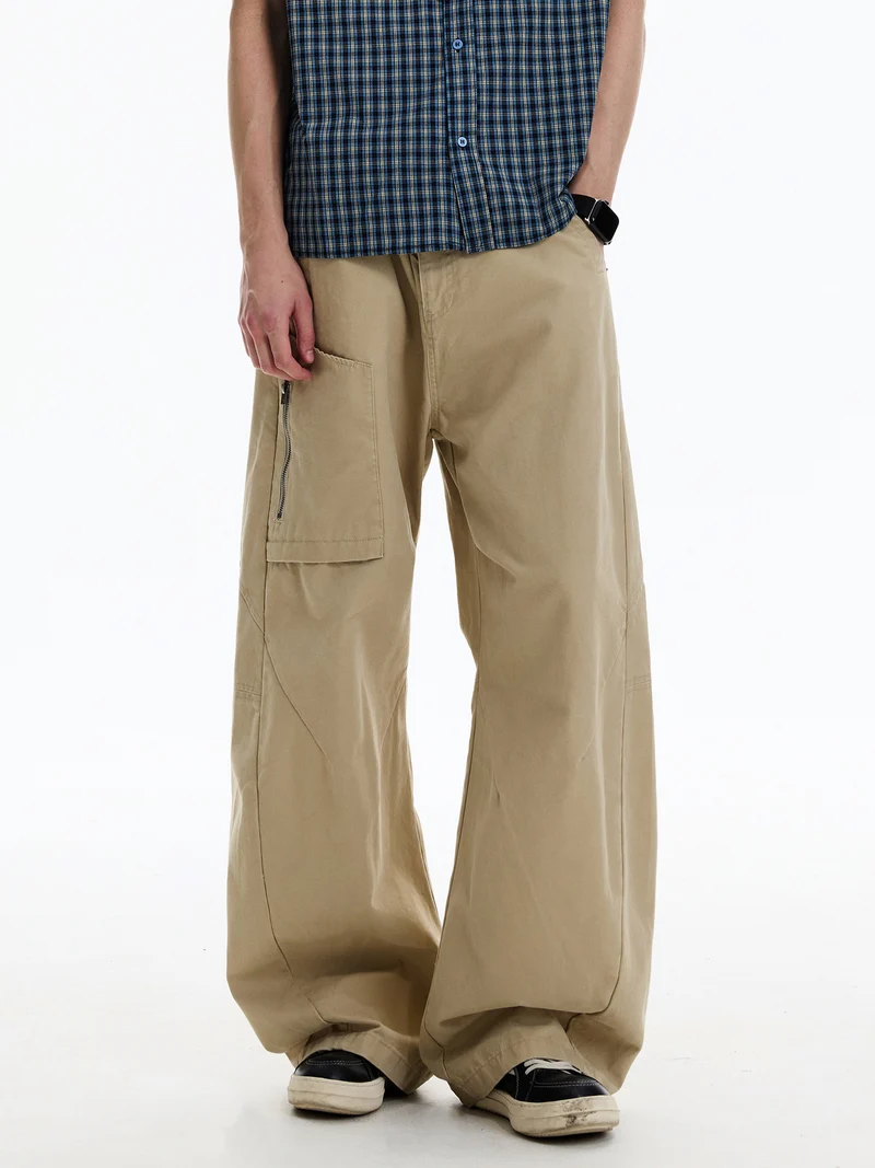 Herren Weitgeschnittene Utility-Hose Drune