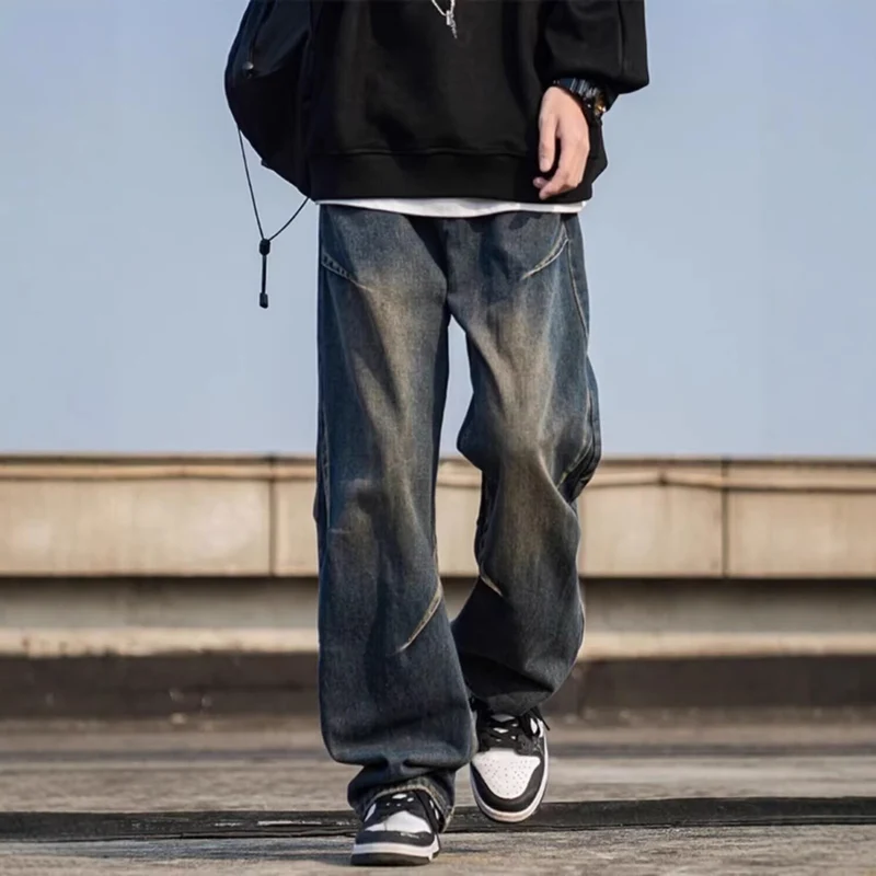 Herren Weitgeschnittene Jeans Drune