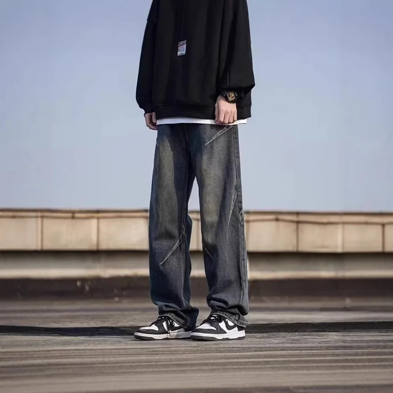 Herren Weitgeschnittene Jeans Drune