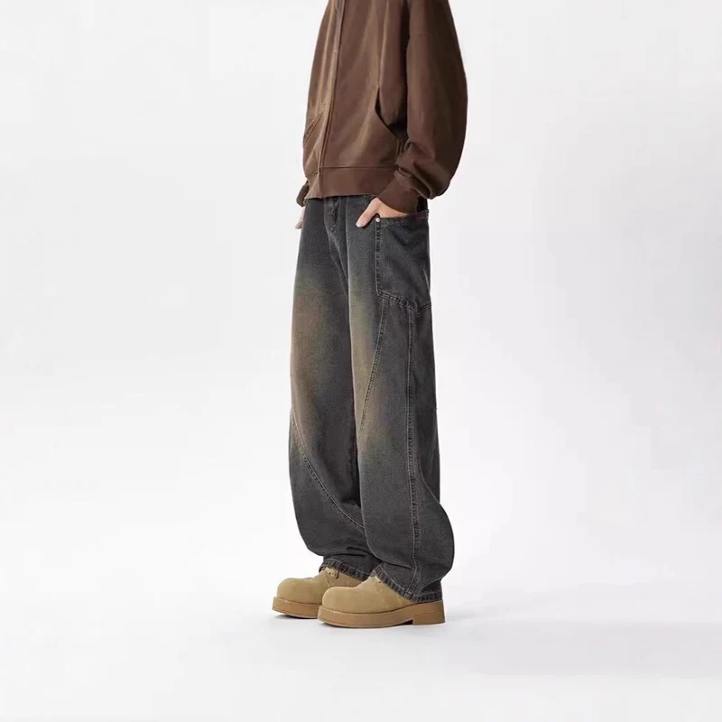 Herren Weitgeschnittene Casual Jeans Drune