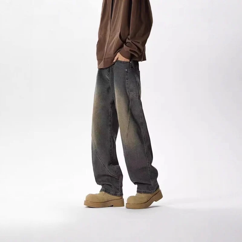 Herren Weitgeschnittene Casual Jeans Drune