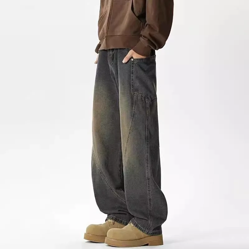 Herren Weitgeschnittene Casual Jeans Drune