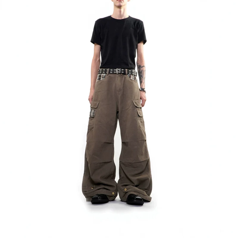 Herren Weitgeschnittene Cargo-Hose mit Taschen Drune