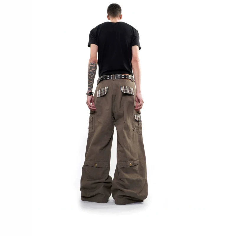 Herren Weitgeschnittene Cargo-Hose mit Taschen Drune