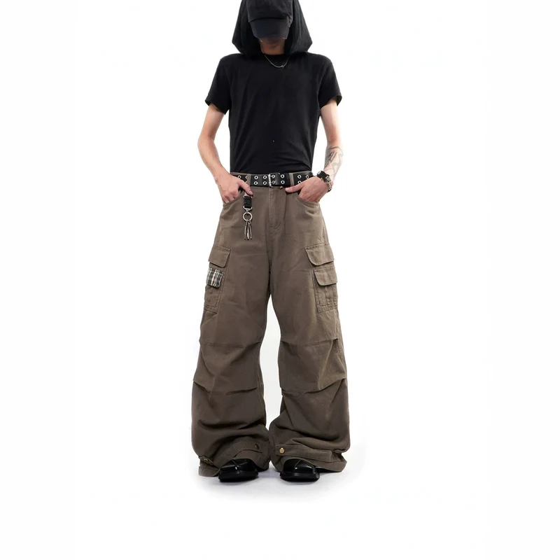 Herren Weitgeschnittene Cargo-Hose mit Taschen Drune