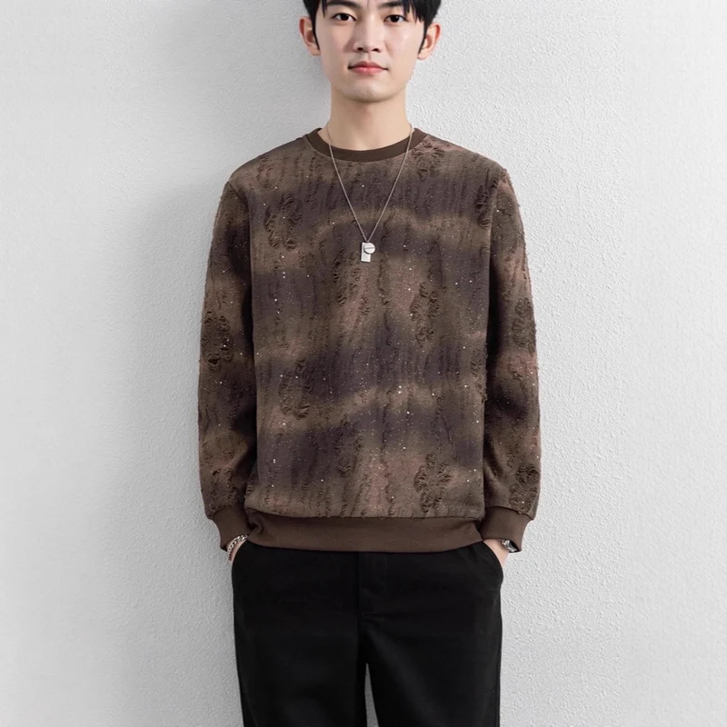 Herren Urbaner Sweatshirt mit funkelndem Design Drune