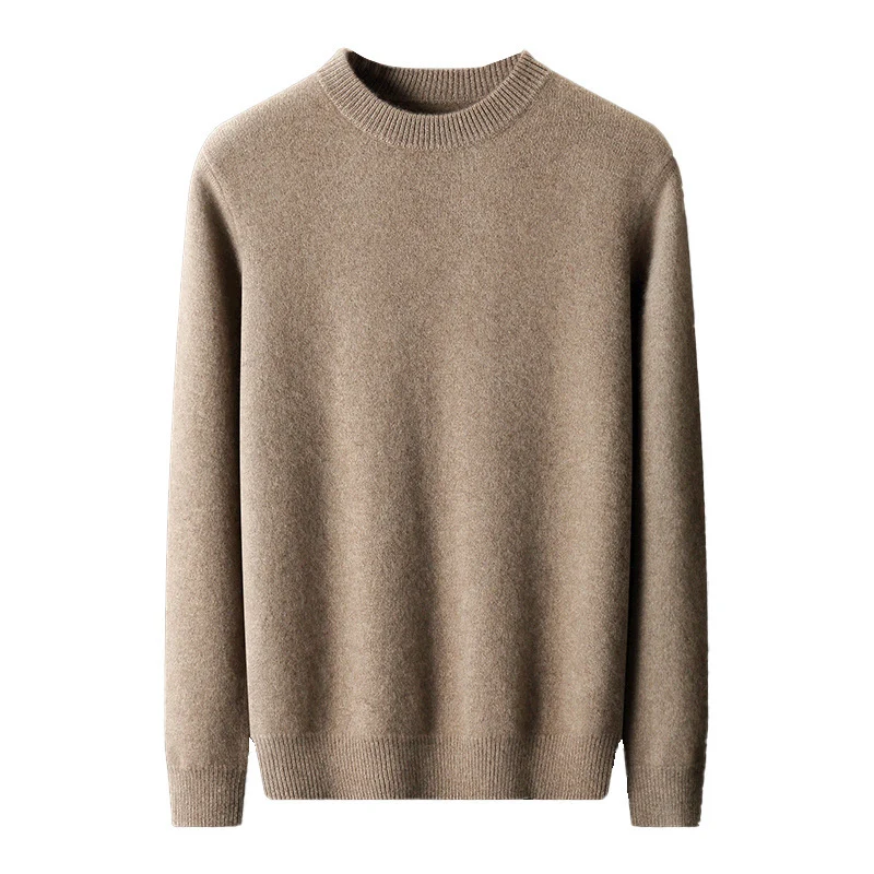 Herren Rundhals-Pullover im Kaschmir‑Look mit extraweichem Flor und Geschenkbox Drune