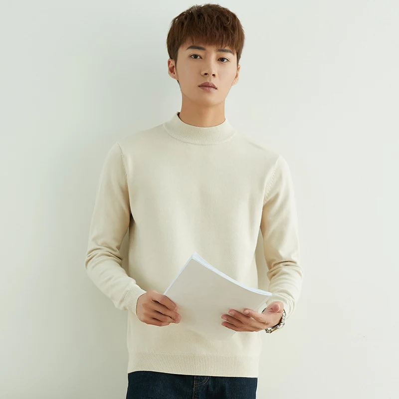 Herren Halbhoher Rollkragenpullover aus Feinstrick mit schmaler Passform Drune