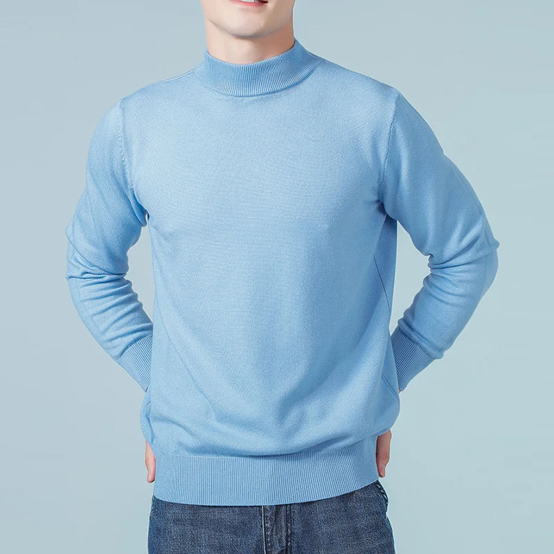 Herren Feiner Mockneck-Pullover aus hochwertigem Feinstrick mit gerippten Abschlüssen Drune