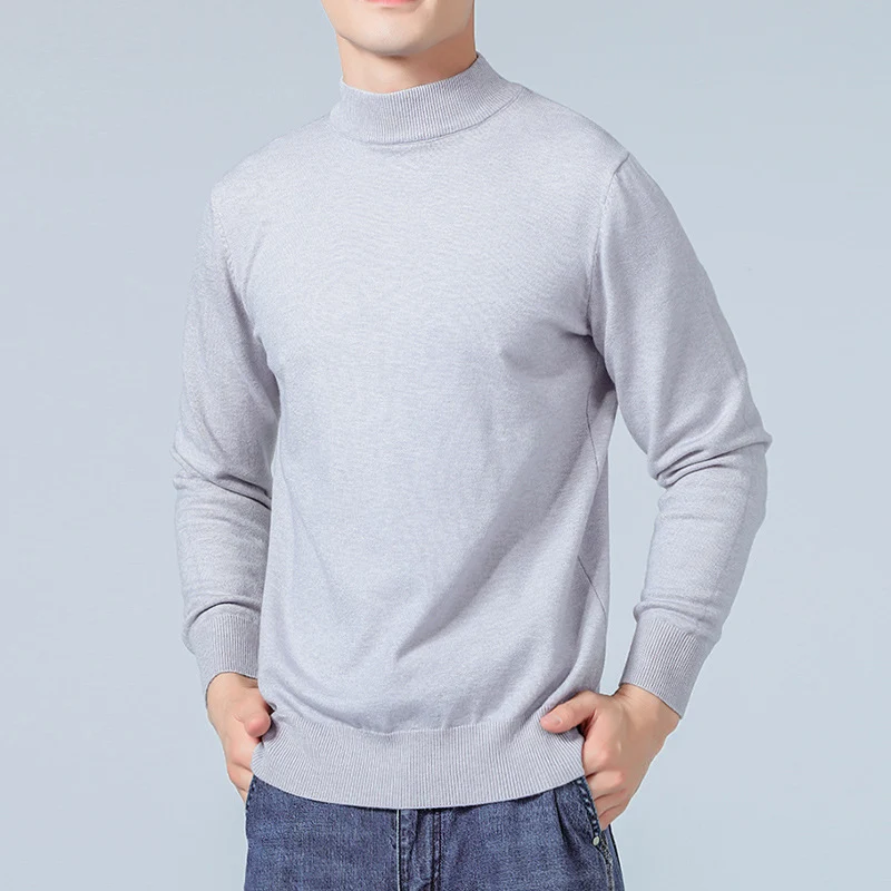 Herren Feiner Mockneck-Pullover aus hochwertigem Feinstrick mit gerippten Abschlüssen Drune