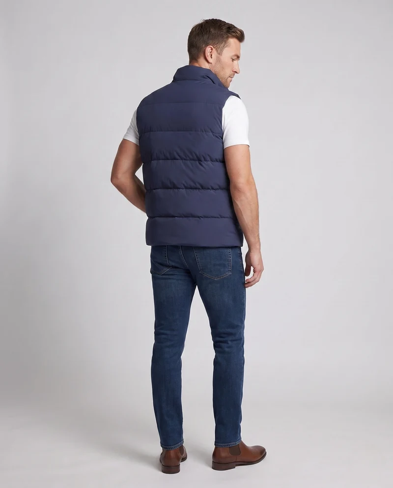 Leichte gesteppte Herren-Thermoweste mit Stehkragen und wasserabweisender Oberfläche Drune