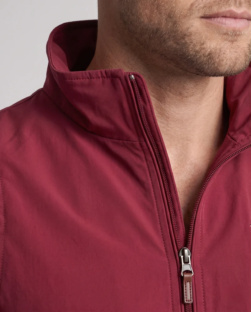 Leichte Outdoor-Softshell-Weste für Herren mit Stehkragen und vollem Reißverschluss Drune