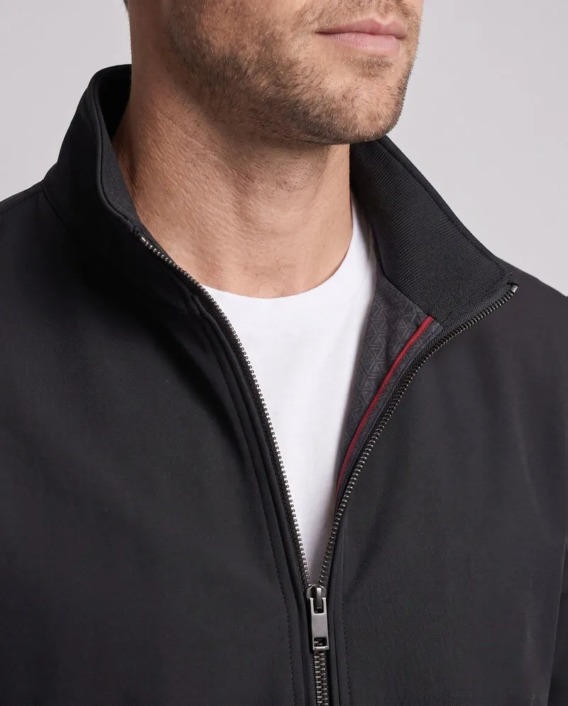Herren Leichte Bomberjacke mit Teddyfleece-Futter und Stehkragen Drune