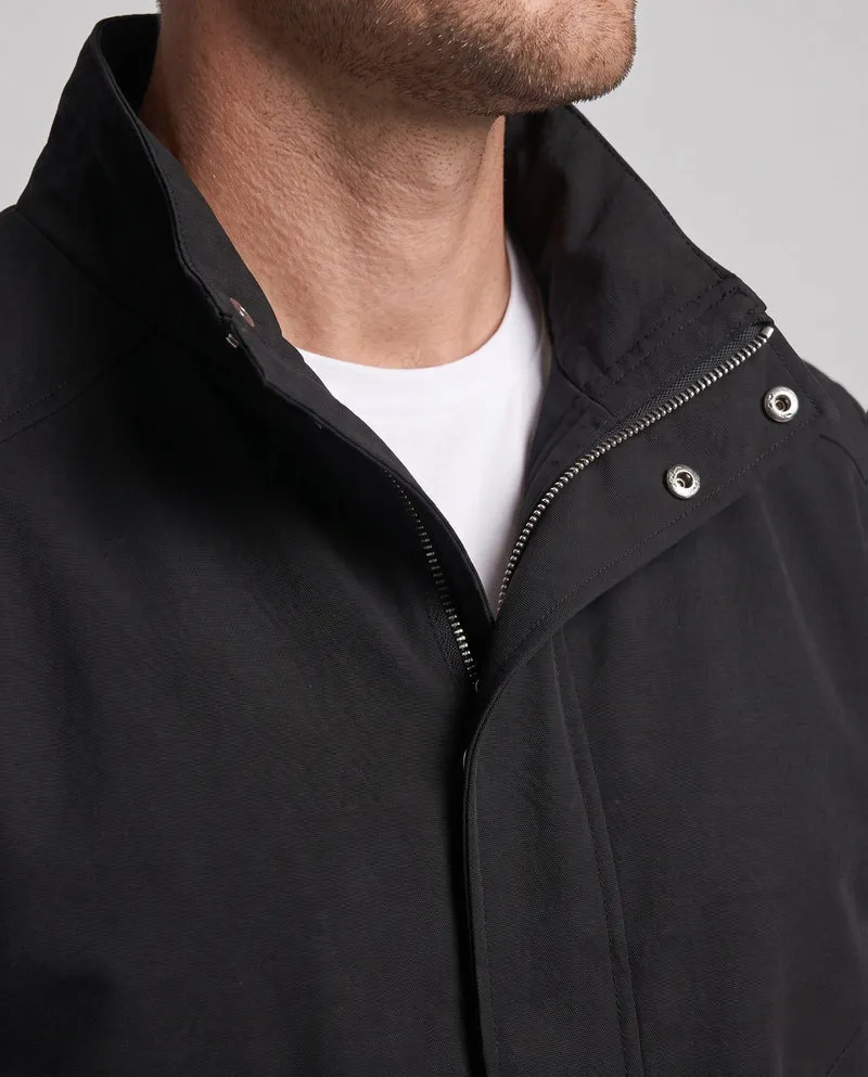 Herren Leichte Winddichte Freizeitjacke mit Stehkragen und Elastischen Bündchen Drune