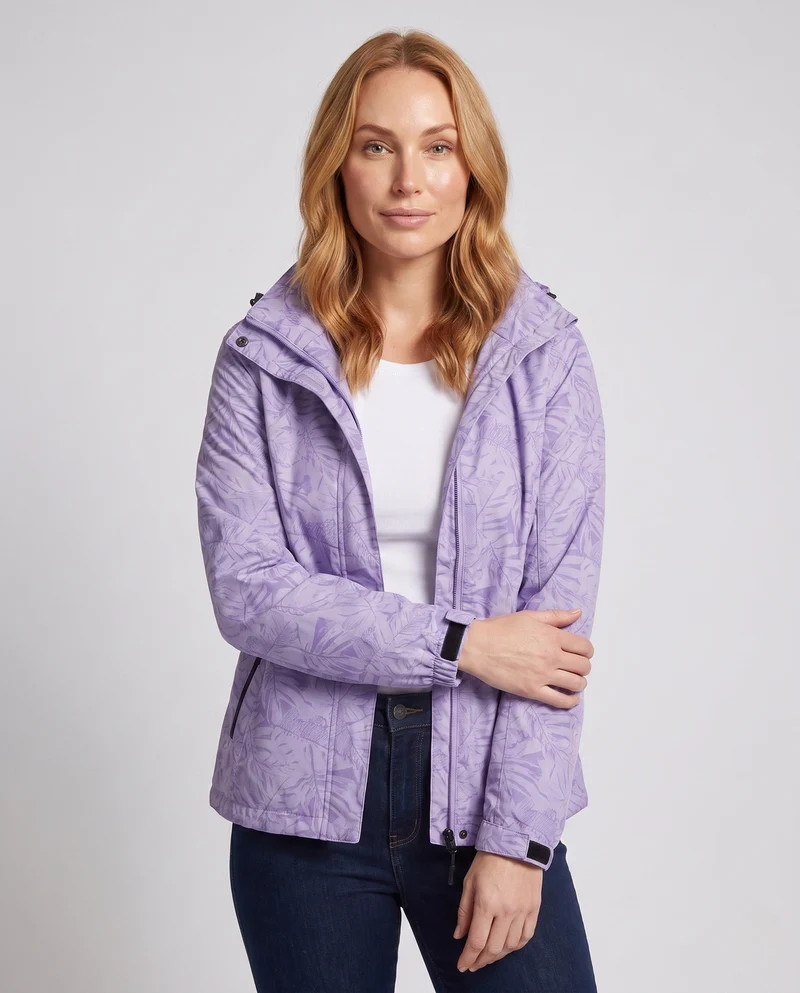 Damen Atmungsaktive Funktionsjacke mit Verstellbarem Kapuzen Design Drune