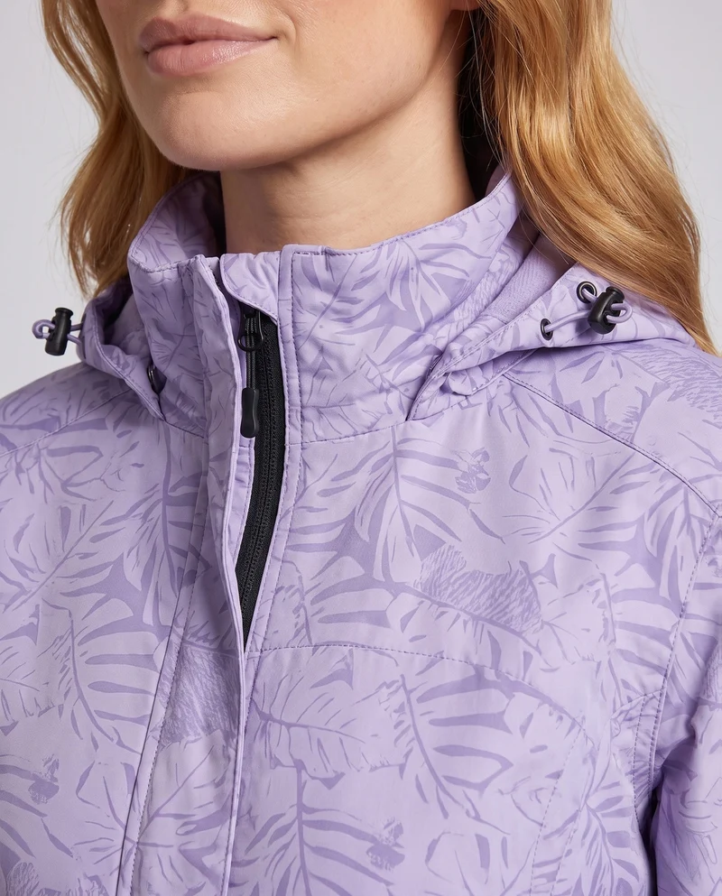 Damen Atmungsaktive Funktionsjacke mit Verstellbarem Kapuzen Design Drune