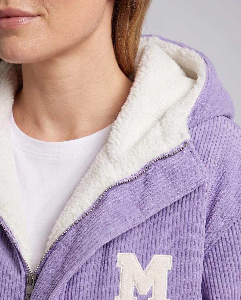 Damen Fleece gefütterte Cordjacke Drune