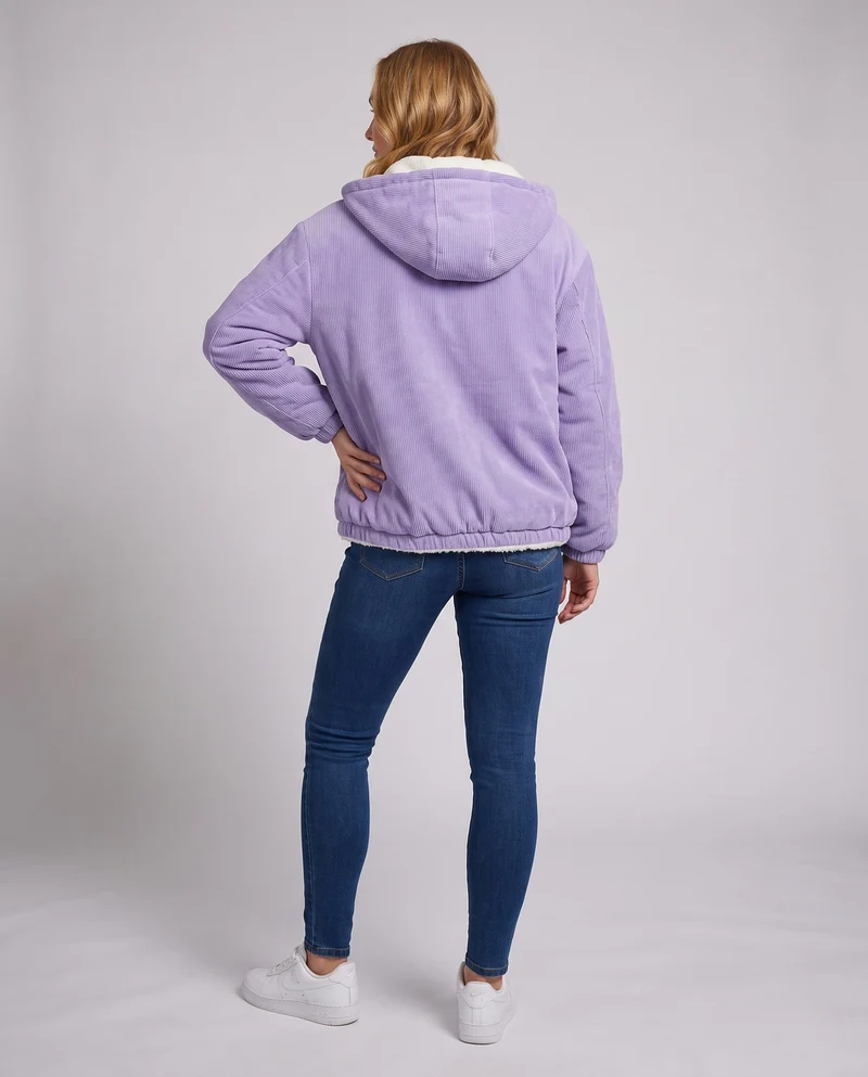 Damen Fleece gefütterte Cordjacke Drune