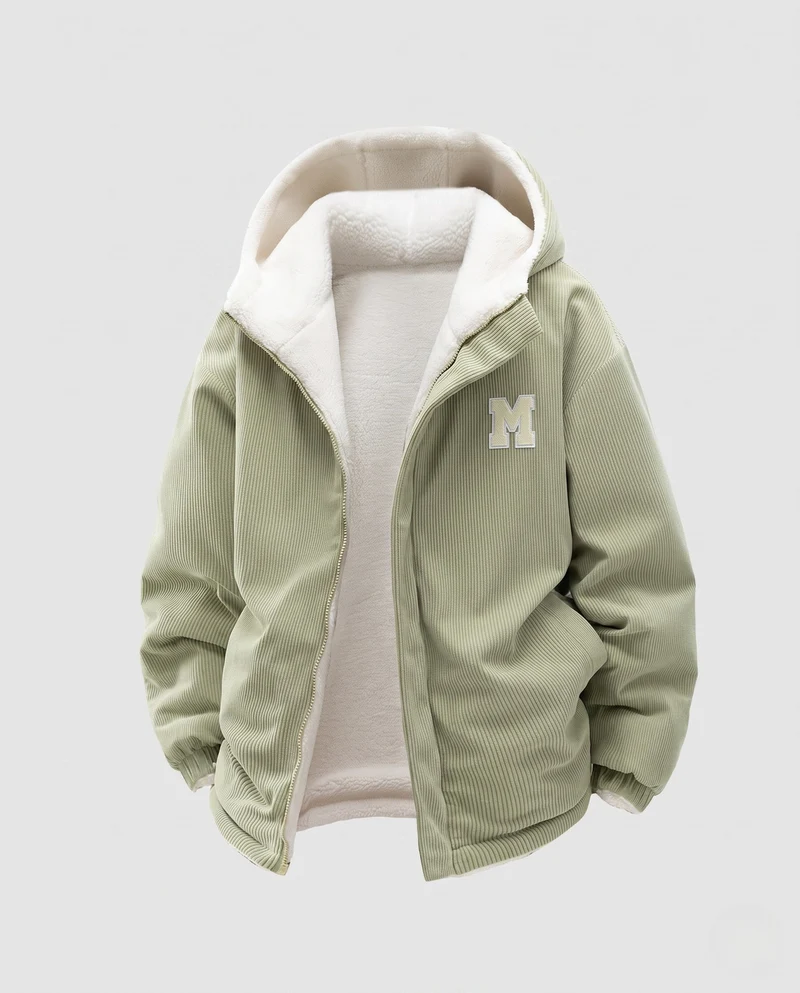 Damen Fleece gefütterte Cordjacke Drune