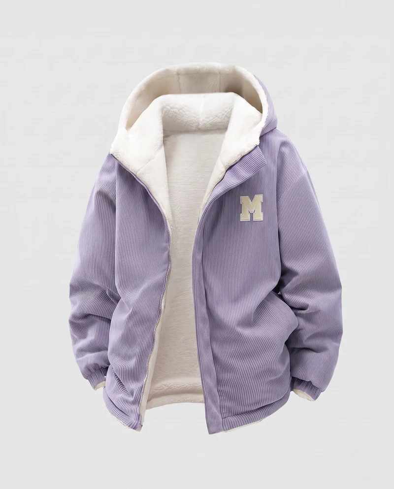 Damen Fleece gefütterte Cordjacke Drune