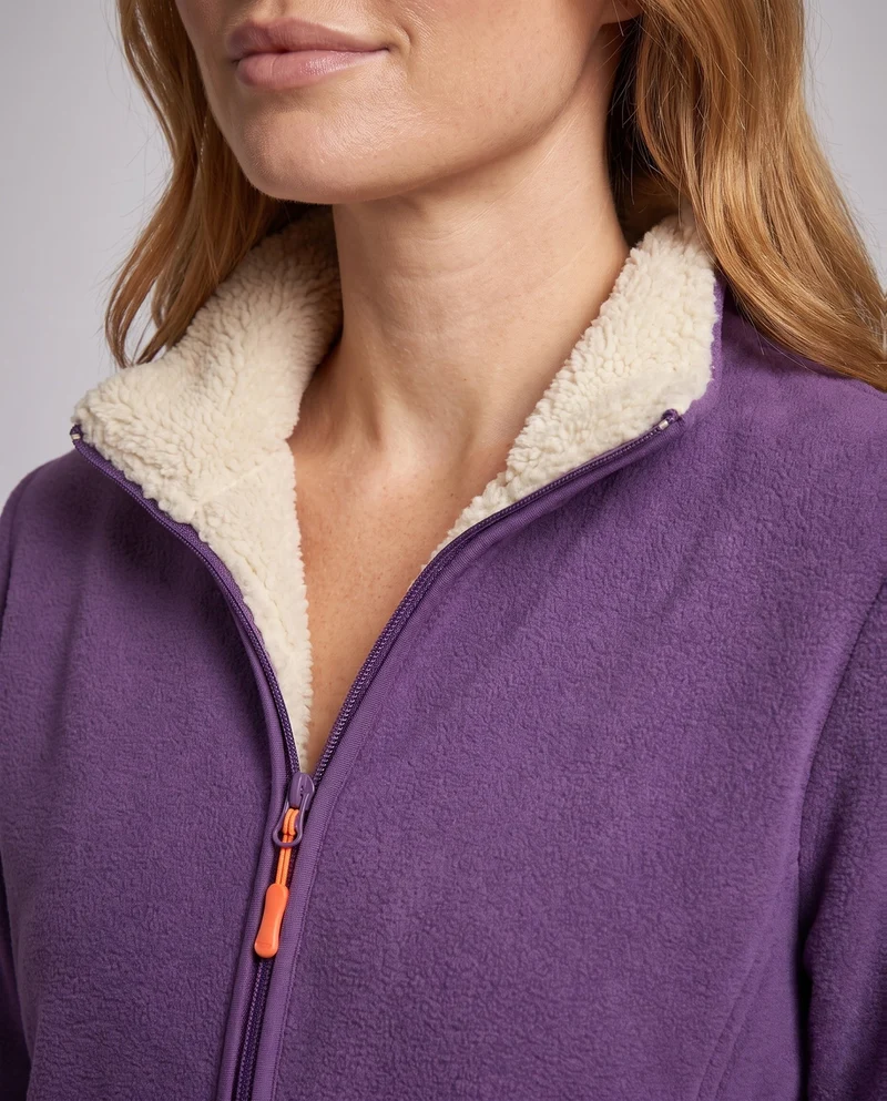 Damen Fleecejacke mit hohem Kragen Drune