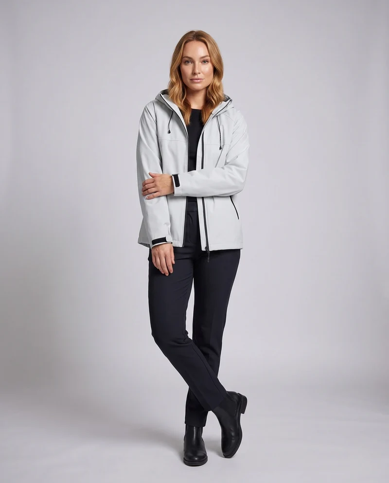 Damen Funktionsjacke mit verstellbarer Kapuze Drune