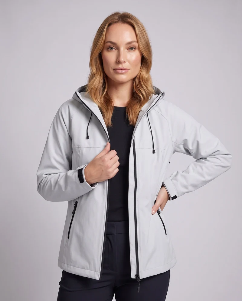 Damen Funktionsjacke mit verstellbarer Kapuze Drune