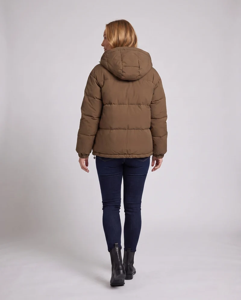 Damen isolierte Winterjacke mit Kapuze Drune
