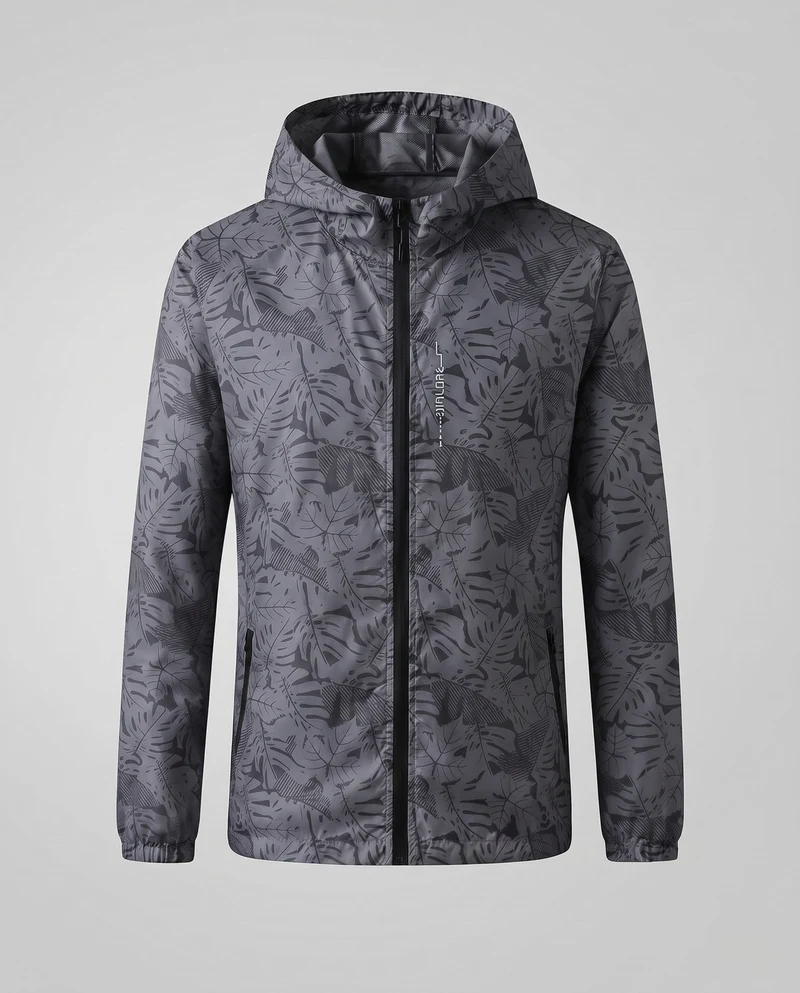 Damen Leichte Regenjacke mit Kapuze und reflektierenden Akzenten Drune