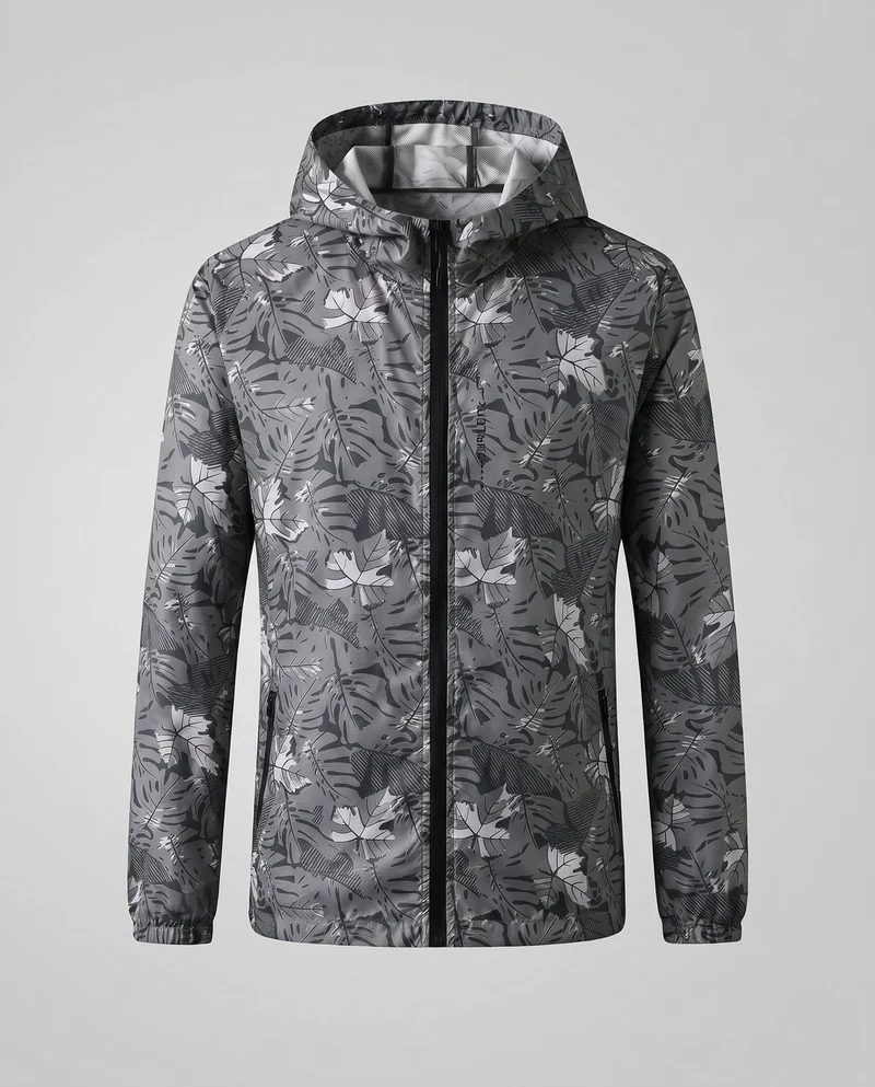Damen Leichte Regenjacke mit Kapuze und reflektierenden Akzenten Drune