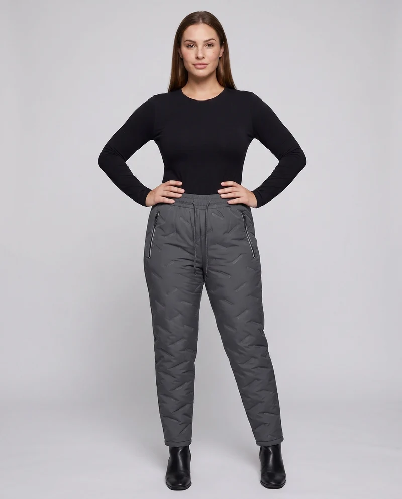 Damen Sportliche Thermo Jogginghose Drune