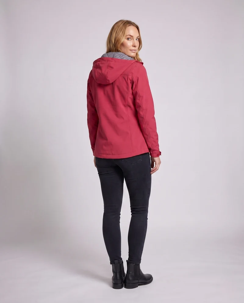 Damen technische Sportjacke mit verstellbarer Kapuze Drune