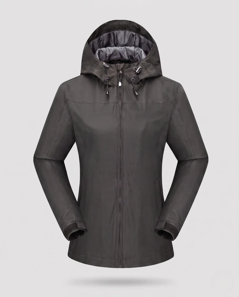 Damen technische Sportjacke mit verstellbarer Kapuze Drune
