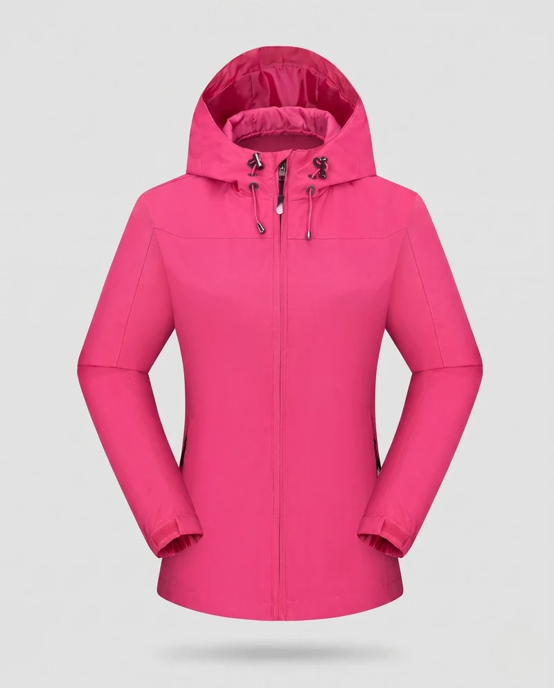 Damen technische Sportjacke mit verstellbarer Kapuze Drune
