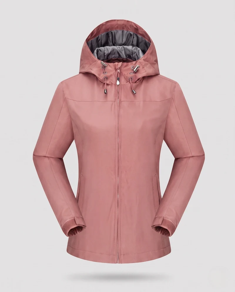 Damen technische Sportjacke mit verstellbarer Kapuze Drune