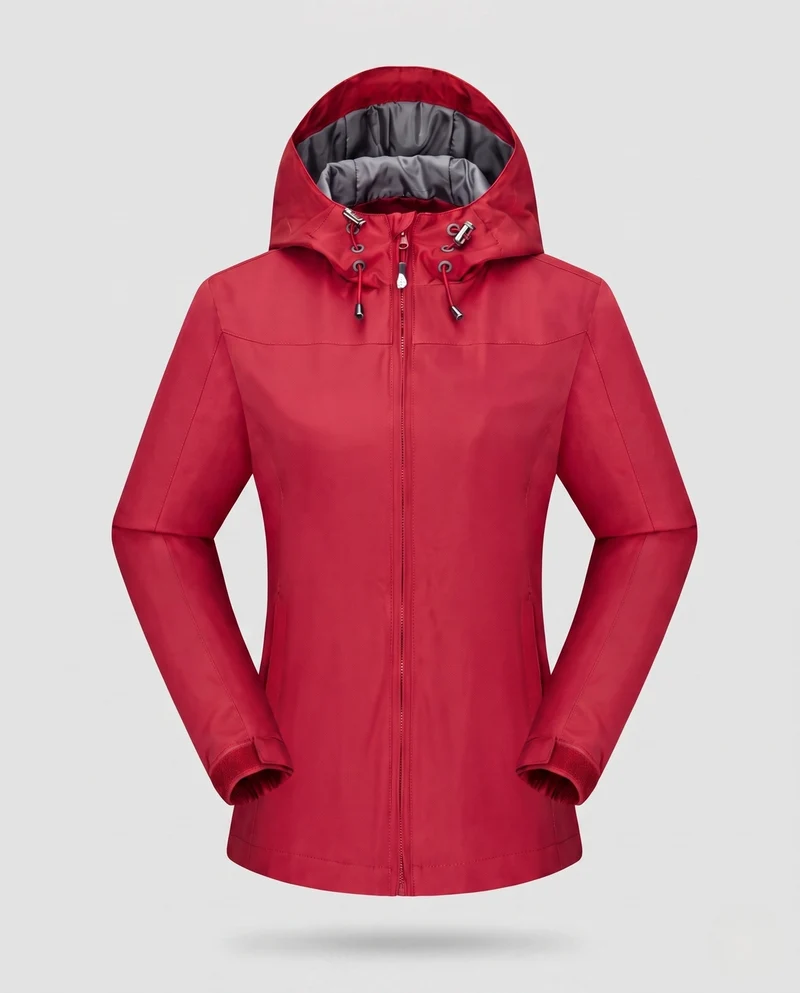 Damen technische Sportjacke mit verstellbarer Kapuze Drune