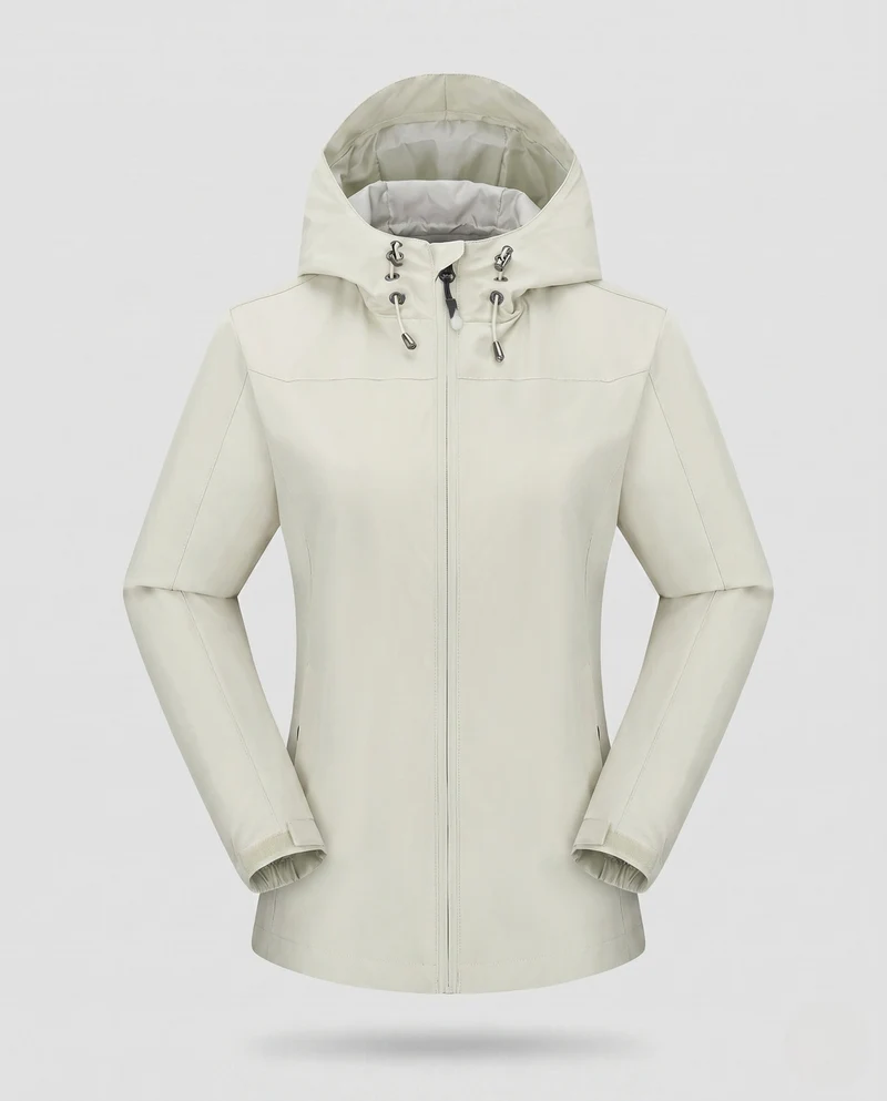 Damen technische Sportjacke mit verstellbarer Kapuze Drune
