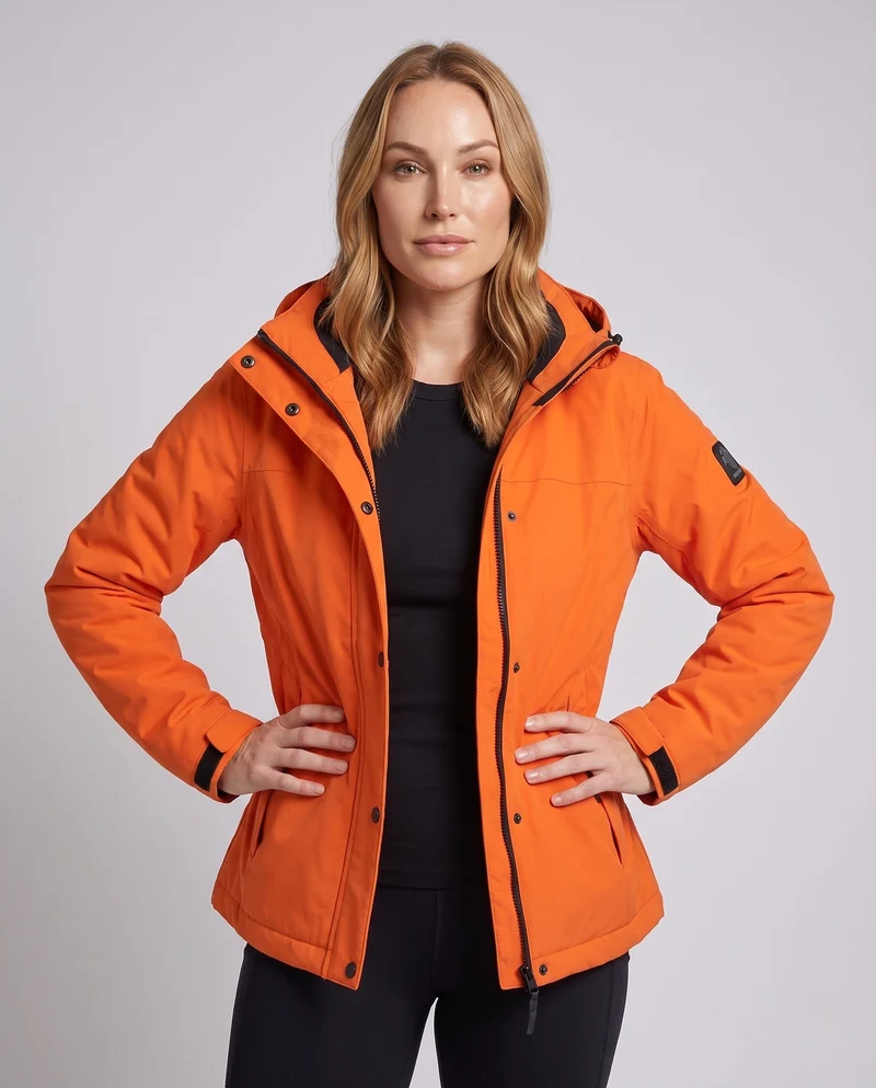 Damen Übergangsjacke mit Taschen und Kapuze Drune