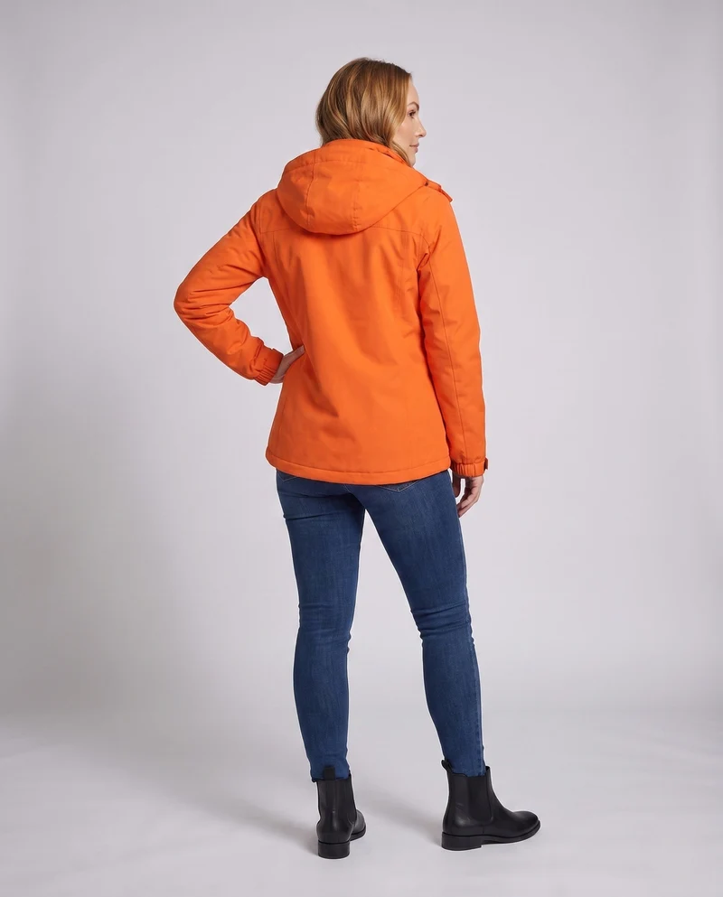 Damen Übergangsjacke mit Taschen und Kapuze Drune