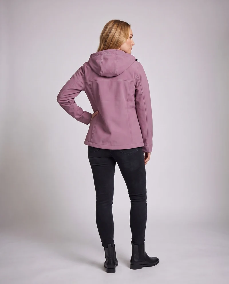 Damen wasserabweisende Outdoorjacke mit verstellbarem Kapuze Drune