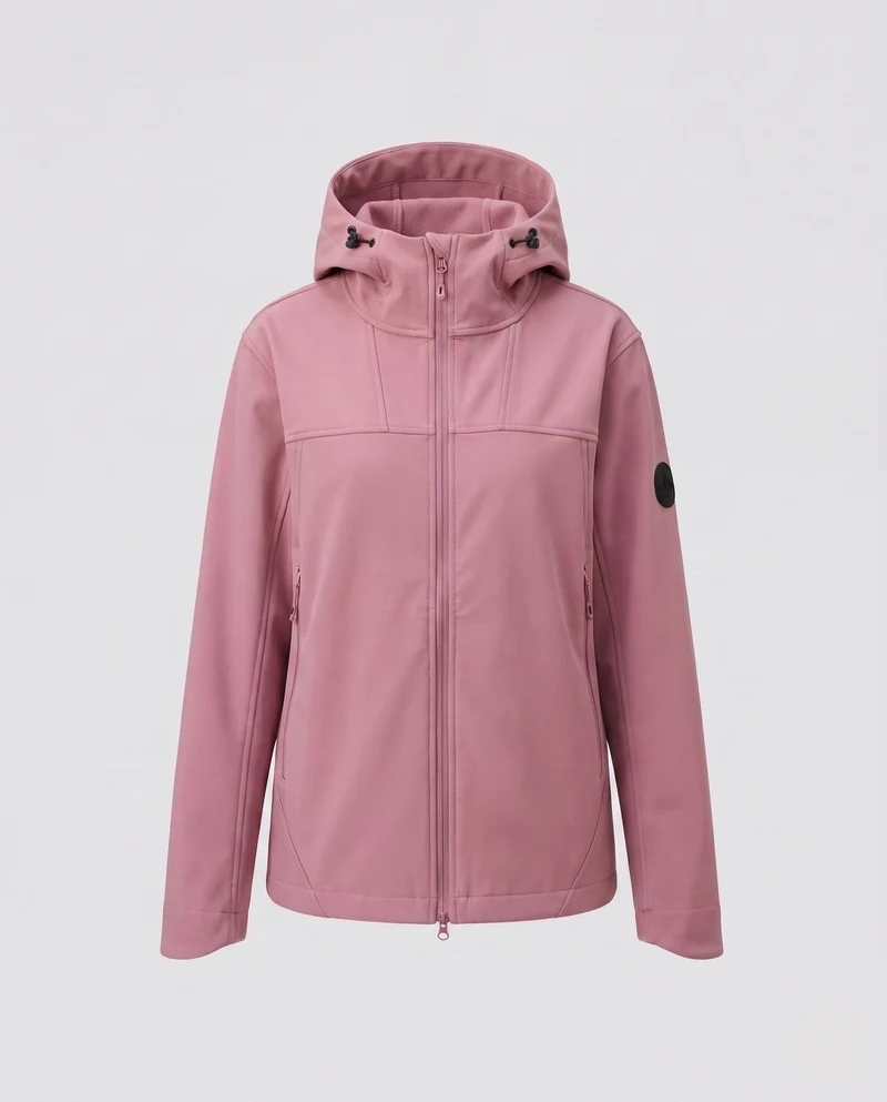 Damen wasserabweisende Outdoorjacke mit verstellbarem Kapuze Drune