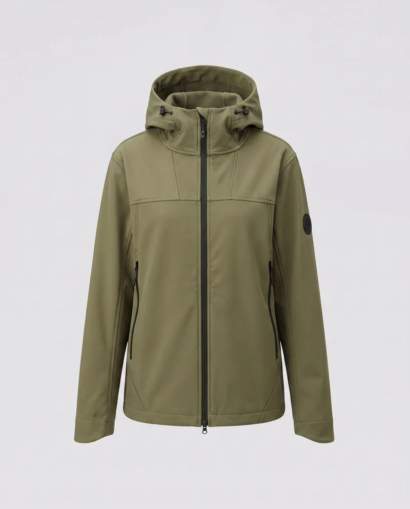 Damen wasserabweisende Outdoorjacke mit verstellbarem Kapuze Drune