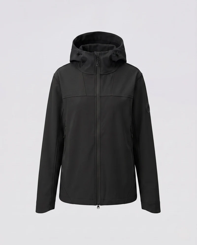 Damen wasserabweisende Outdoorjacke mit verstellbarem Kapuze Drune