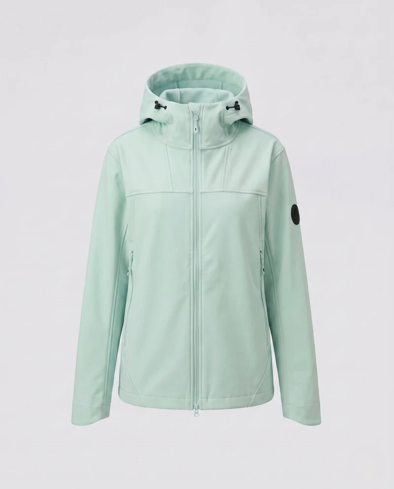 Damen wasserabweisende Outdoorjacke mit verstellbarem Kapuze Drune